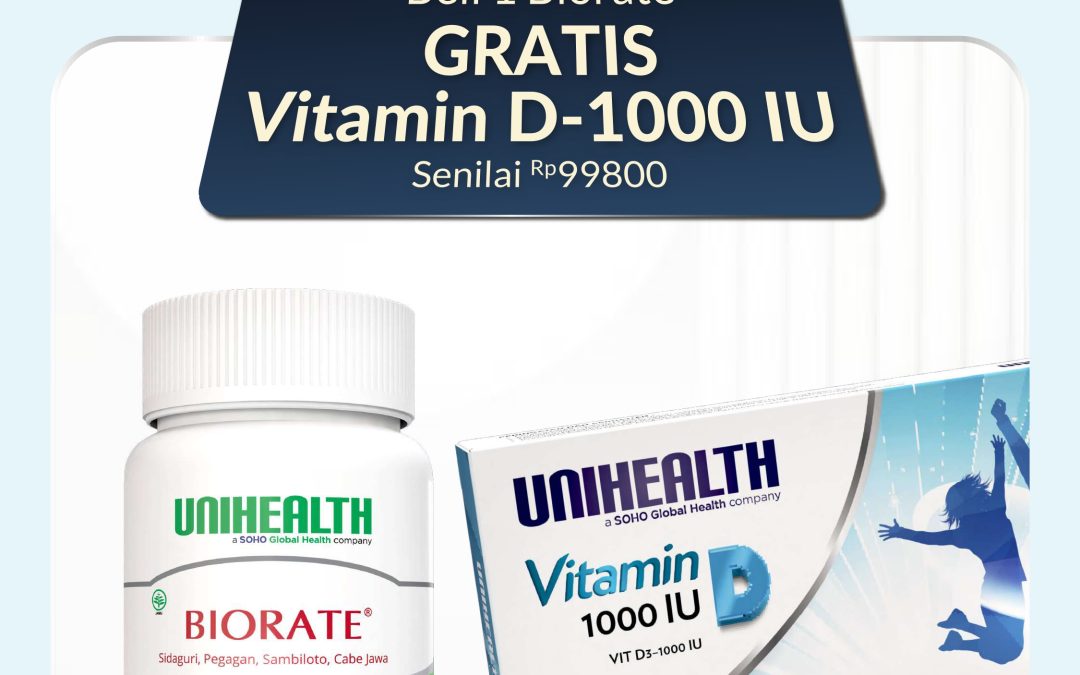 Biorate Gratis Vit D 1000IU