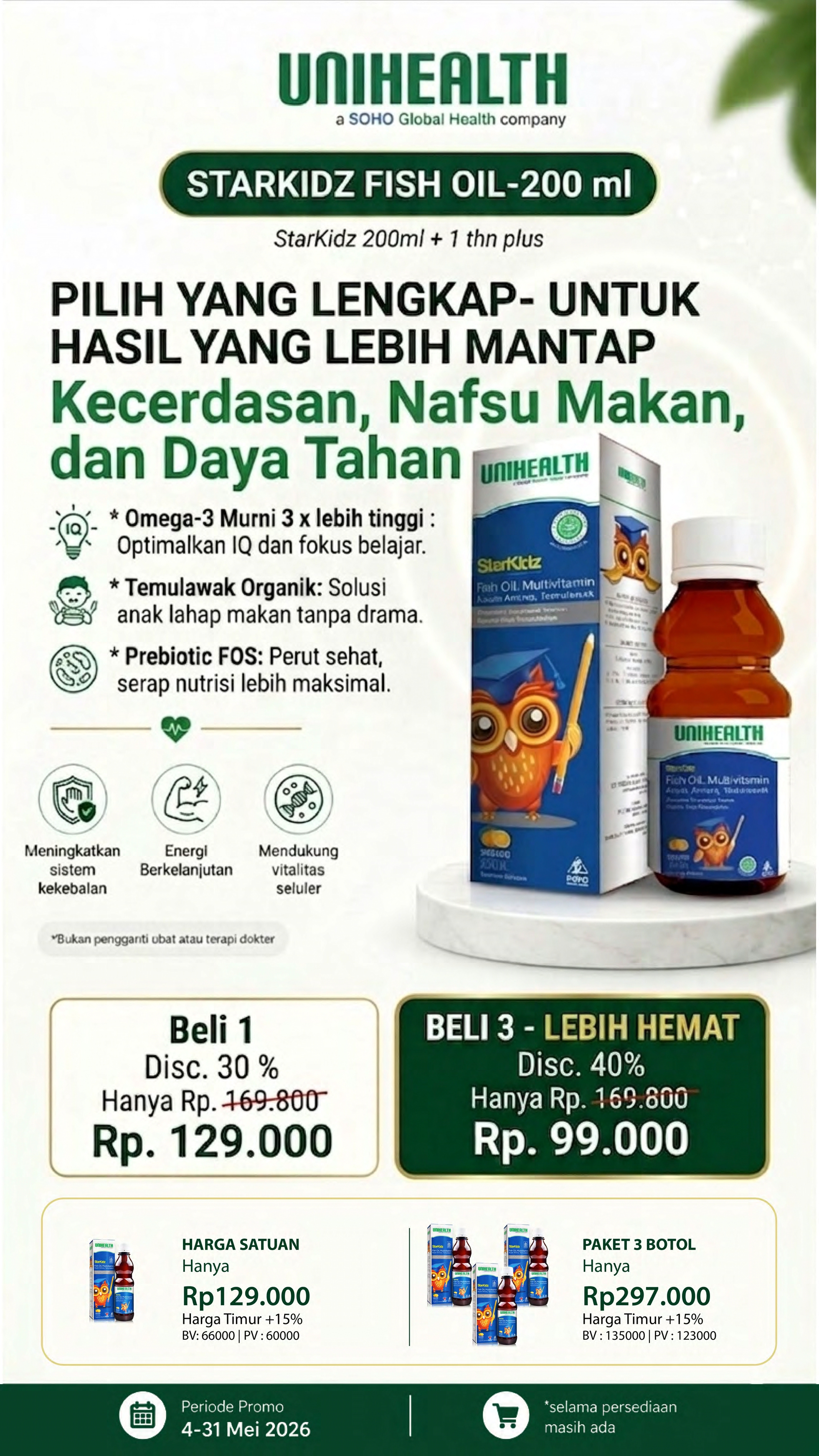 Starkidz Fish Oil Promo