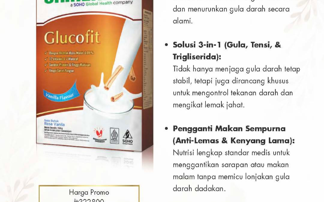 Glucofit Susu 750g Promo